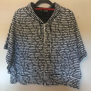 BAR by melis kozan black and white striped jacket